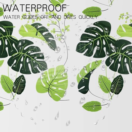 Bruseforhæng 180x180cm, Vandtæt og skimmelsikkert PEVA Bruseforhæng