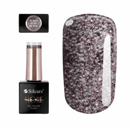 Gellack - ManiMore - Flash - Rose Black - Silcare Lila