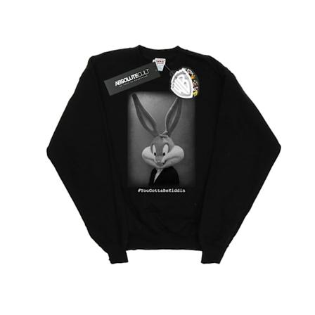 Looney Tunes Boys Bugs Bunny Yougottabekiddin Sweatshirt 12-13 Black 12-13 Years