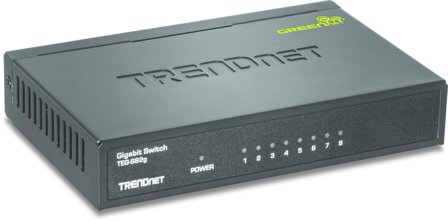 TRENDnet TEG S82g 8-Port Gigabit GREENnet Switch - switch - 8 porter