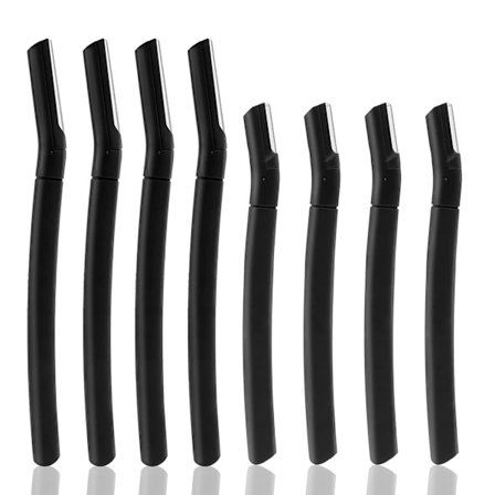 Øjenbrynskniv, Dermaplane ansigtsknive til kvinder, øjenbrynshaver (8 stk.), ferskenfuzz-fjernelse, dermaplaner til at eksfoliere og opfriske huden