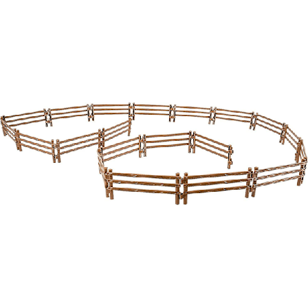 20 stk. hestefold hegn tilbehør legesæt, plastik hegn legetøj til gård lade fold hestestald eller bondegårdsdyr hestefigurer