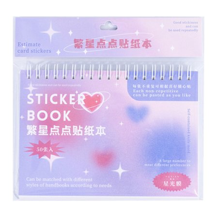 Dekorative klistermærker med flere mønstre til bærbar computer, skateboard, spiral klistermærkebog, notesbog