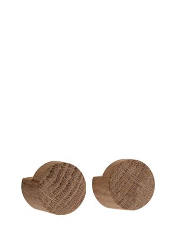 Wood Knot, Small, Oljad Ek Home Storage Hooks & Knobs Brun By Wirth