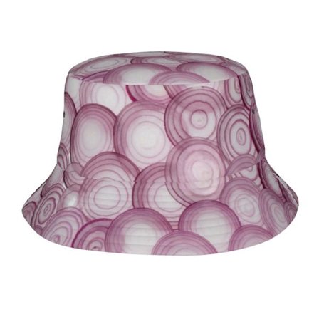 Skiver Rødløg Ringe Mønster Hatte Spand Fisker Spand Hatte Casual Pakkelig Sol Strand Sommer Kasket Til Mænd Kvinder RCP