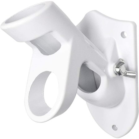 Hvid justerbar flagstang støtte flag holder aluminium flagstang