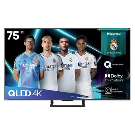 Smart TV 4K Ultra HD - Hisense - 75 tum - LED HDR - Modell 75A7Q - HDMI - Bluetooth - USB - Ethernet - D-LED - 2025