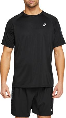Asics Men's Icon Short Sleeve Top Men Short sleeved fitness sweater Black L