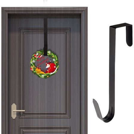 1 stk. Julepynt Dør Ornament Hængekrog, Stål Hængekrog Fordør Dekoration Metal til Krans, Julepynt, Rygsæk, Håndtaske eller Velkomstskilt