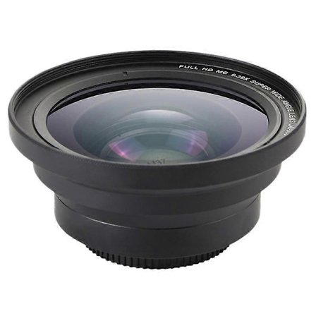 Professionel 37mm Makro+72mm Vidvinkelobjektiv 0.39X Fuld HD til 4K Videokamera