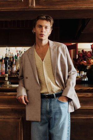 NN.07 Jordin Hybrid Herren Khaki Leinenmix