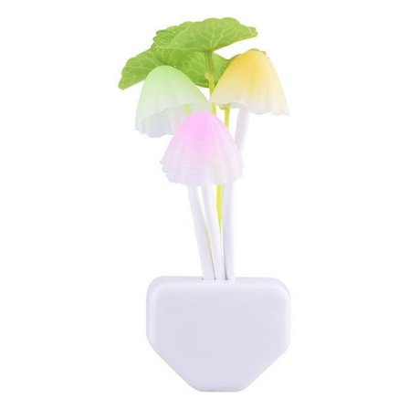 LED-yövalo sensorilla, väriä vaihtava LED-sienimainen unelma-yölamppu