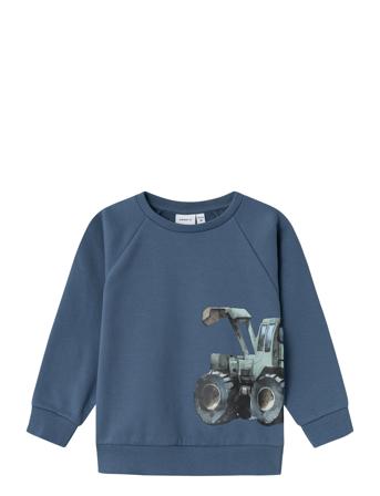 Nmmniklo Nreg Sweat Bru Box Tops Sweatshirts & Hoodies Sweatshirts Blue Name It