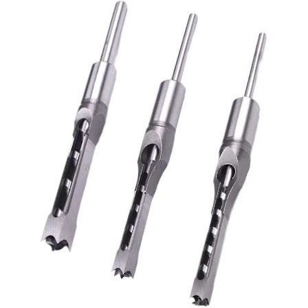 Firkantet Hullbor Kullstiv Mortise Meissel Hullborsett F