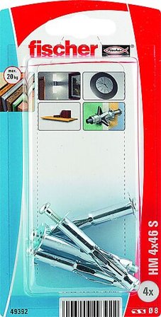 FISCHER GIPSPLATEANKER HM 4X46MM SK/5-18 4STK