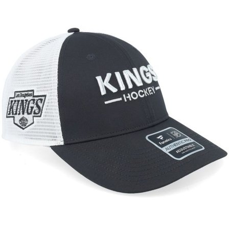 Fanatics - NHL Svart trucker Keps - Los Angeles Kings Authentic Pro Rink Black/White Trucker @ Hatstore