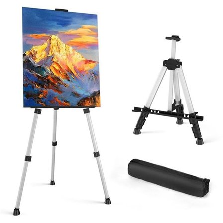 Sammenleggbart staffeli med høydejustering 43,5-150 cm