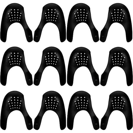 6 par Skoskydd för Sneaker Anti-Crease Anti-veck SVART