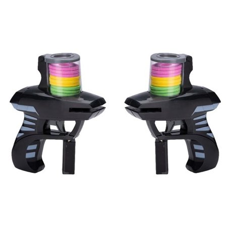 Skumgummipistol 2-pak med farverige skiver