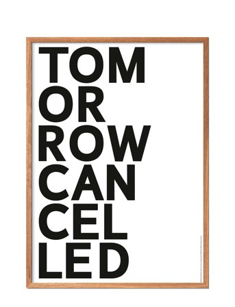 Poster & Frame St-Tomorrow-Cancelled - Multi/patterned - 70X100CM