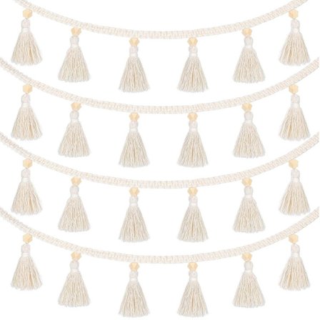 2-pakke Makrame vevd duskveggdekorasjon