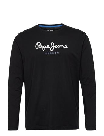 Eggo Long N T-shirts Long-sleeved Musta Pepe Jeans London