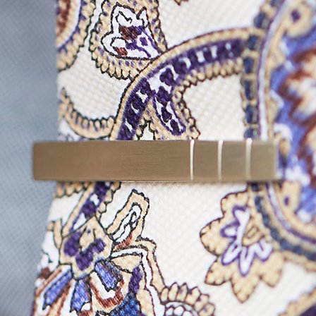 Triple Line Tie Clip for Men - Tie clips for skinny ties