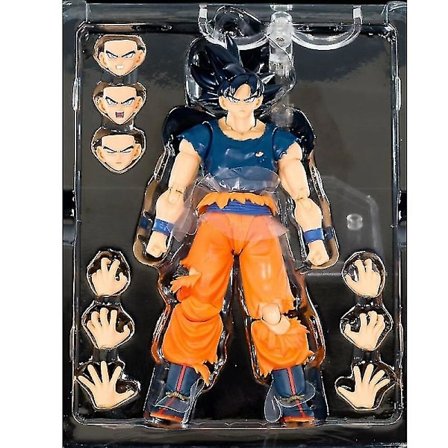 Anime Dragon Ball -hahmo Son Goku -hahmo SHF Super White Haired Son Goku PVC Toimintahahmo Mallinukke Lelu Hahmo Keräilylahja Lapsille