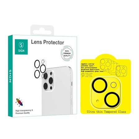SiGN Linsskydd i Härdat Glas för iPhone 15 & iPhone 15 Plus