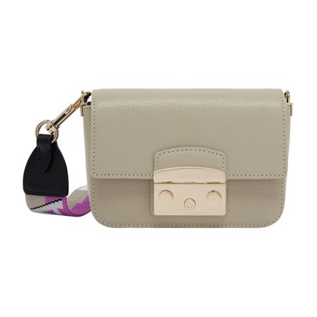 Furla Cross Body Tass , Beige , Dames , Maat: ONE Size Schoudertassen