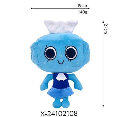 Dandy's World Horror Games -pehmolelu, Piirrettyjen hahmojen pehmolelut, Pebble Scrap Poppy Goob -nukke lahjaksi faneille ja ystäville