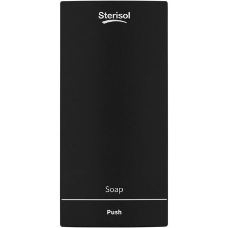 STERISOL Dispenser Ecoline Slim Tvål 375ml svart - Lyreco - Städ och hygien - Tvål och hygien - Hygiensystem - Sterisol