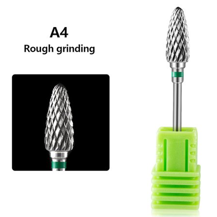 Hårdmetall Tungsten Nagelborrskär Manikyrborr för fräsning ter