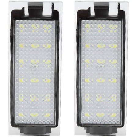 Nummerpladelys, 2 stk. LED-nummerpladelys til bil, der passer til/Twingo/Clio