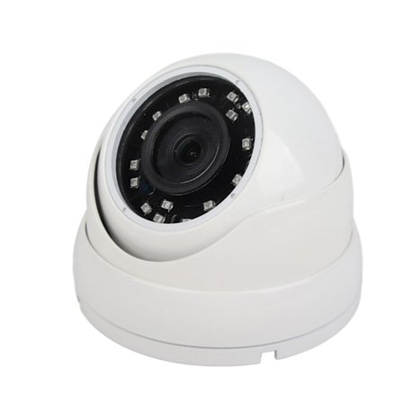 1080P AHD Utomhus Dome IR Kamera 24 LED Vattentät PAL System för Buss Hytter Vit