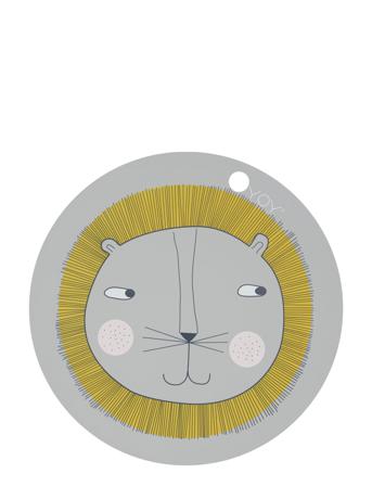 Placemat Lion Home Meal Time Placemats & Coasters Grå OYOY Living Design