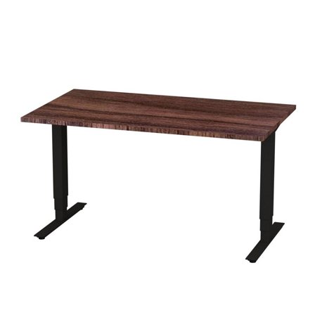 DENORD DESIGN Bord höj/sänk Pro 1400x800 valnöt/svart - Lyreco - Kontorsmöbler och inredning - Bord och hurtsar - Skrivbord - Höj/sänkbar