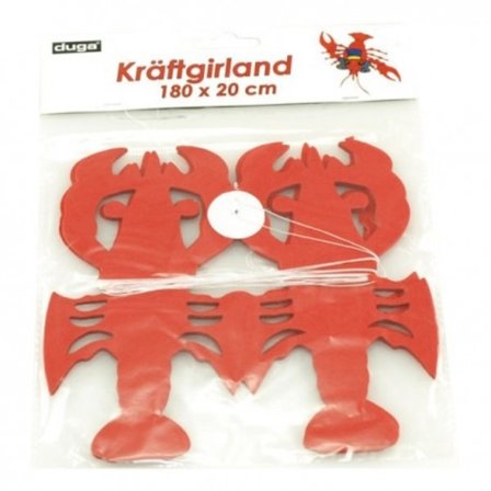 Kräftgirlang 180 x 20 cm - Girlang Krabbskiva