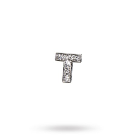Rhinestone Crystal Letters T- Hundhalsband