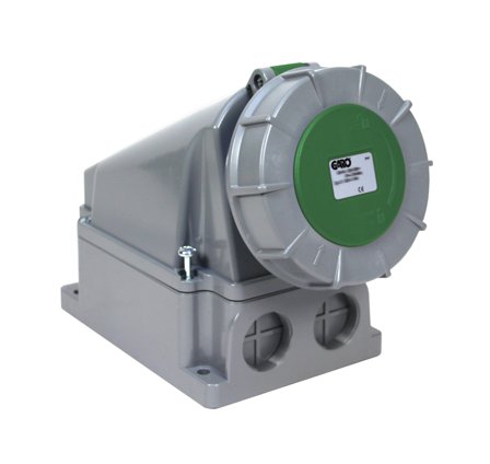 Garo UIV 363-2 S + RU Stikkontakt IP67, 4-polet, 63 A Grønn, 2 h, Stikkontakter & kabler