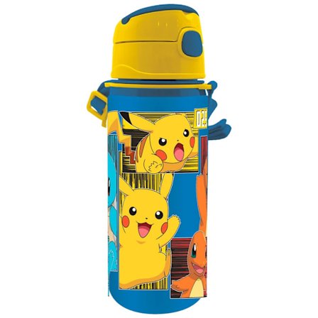 Pokemon aluminiumsvandflaske 600 ml, holdbar og let
