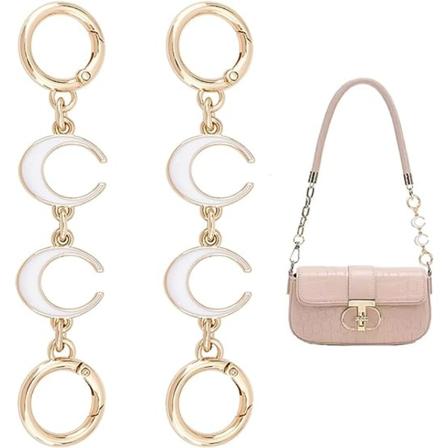 2 stk Veskekjedeforlenger Måneformet Veskestroppforlenger for Skulder