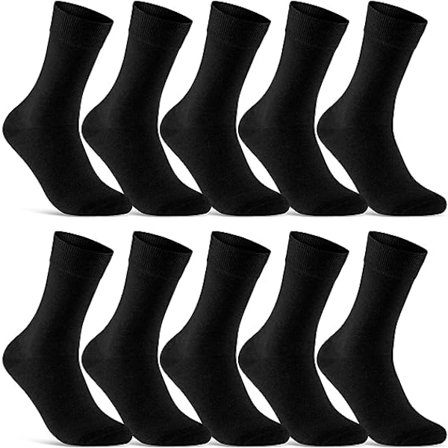 10 par strumpor herr dam bekväma bomull andas