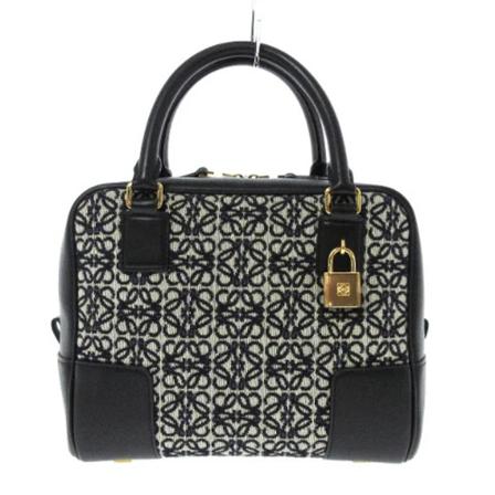 Loewe Pre-owned Pre-owned Canvas handvskor svart, Dam Vintage Väskor, Dam, Storlek: ONE SIZE