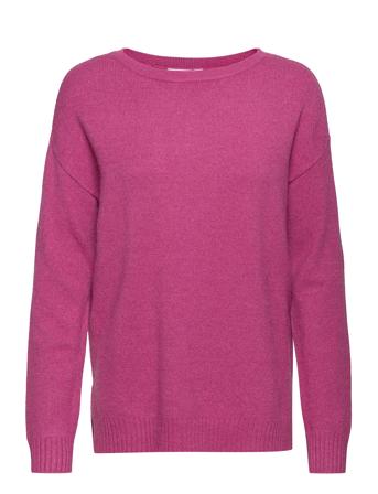 Viril High Low L/S Knit Top - Fav Purple Vila