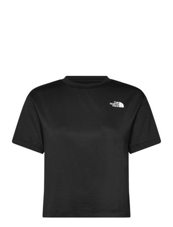 W Flex Circuit S/S Tee Sport Crop Tops Short-sleeved Crop Tops Black The North Face