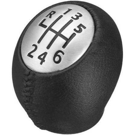 Lædergearknop med 6 gear til Nissan Interstar til Renault Megane MK3 Clio Laguna
