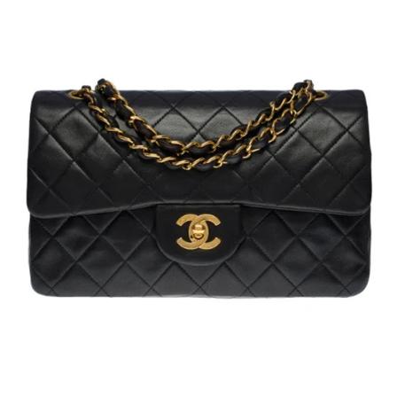 Chanel Vintage, Pre-owned Leather chanel-bags Zwart, Dames, Maat:ONE Size,leer