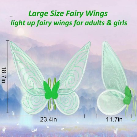 Lysende Dekoration Lysende Fe Vinger Voksen Fe Vinger til Kvinder Piger Lysende