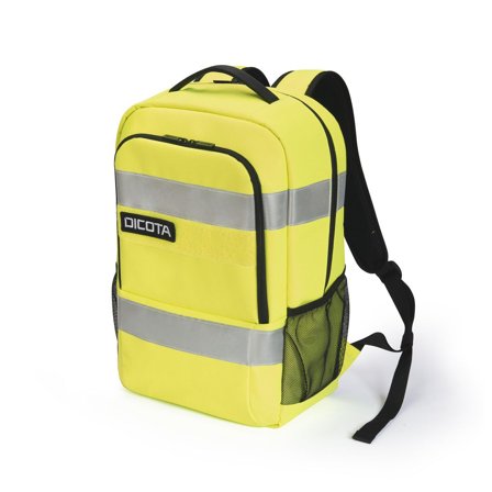 DICOTA Datorryggsäck HI-VIS BASE 24L gul - Lyreco - Datorprodukter - Väskor och fodral - Ryggsäckar 14-15"